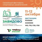 Семейный фестиваль спортивных приключений — трейл «Завидово»! 