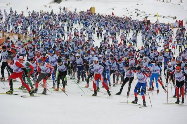 Лыжный марафон "Праздника Севера" Мурманск 2010 год