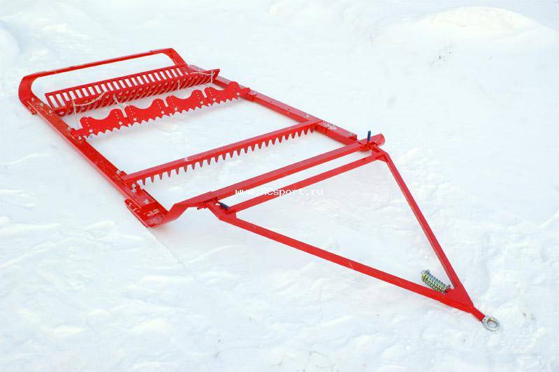 Новая модель бороны SNOWPRO для коньковой лыжни
