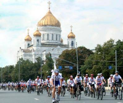 Велопробег по центру Москвы